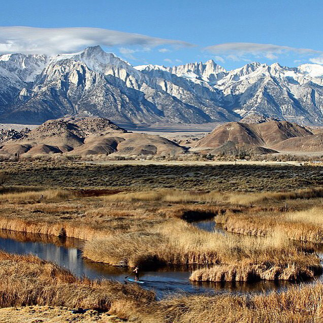 Owens River Sierra Nevada Mountains California photo by lori ann graham