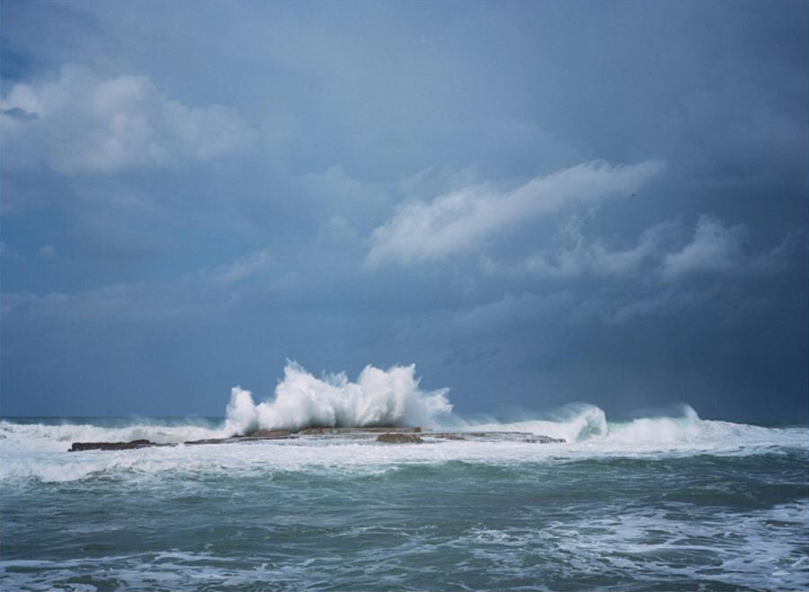 photo ©trevor gordon - backwash on the north coast of puerto rico. photo taken with a fuji 645 using kodak portra 400 220 film